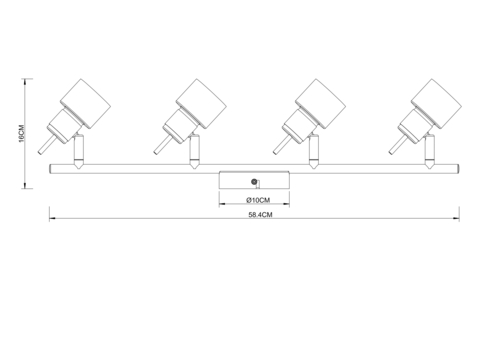 Спот Arte Lamp Almach A1906PL-4BK