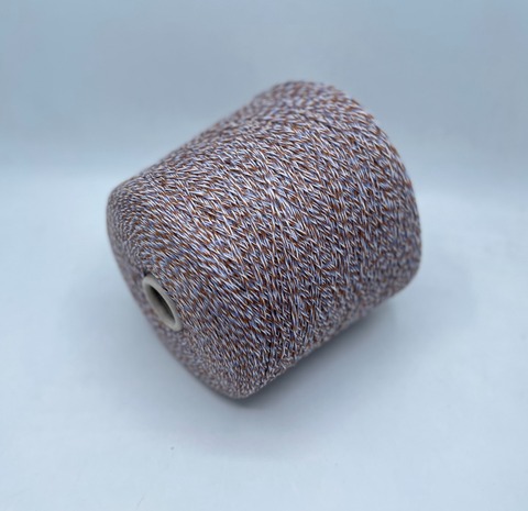 New MIll (пр.Италия), art-Magreb colorado 3/15 500м/100гр, 80% шерсть, 20% полиамид , цвет- Белый+голубой+карамель,мулине(843/868) арт.31213
