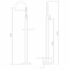 Abber AF8141G Смеситель Wasser Kreis AF8141G напольный для раковины, золото матовое