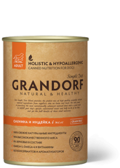 Grandorf консервы для собак оленина и индейка 400г