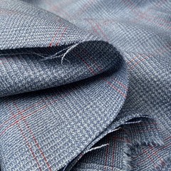 костюмная ткань лоро пьяна серо-голубая фото