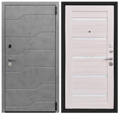 Купить Входная дверь Стелс Х7 МДФ ПВХ М 143 МДФ ПВХ сандал белый