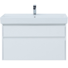 Aquanet 242581 Тумба Nova Lite 100 2 ящ. цв. бел. глянец (242581) фото