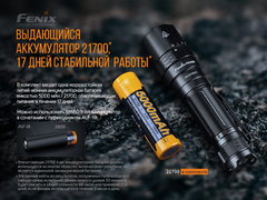 Фонарь Fenix PD40R V2.0 3000lm