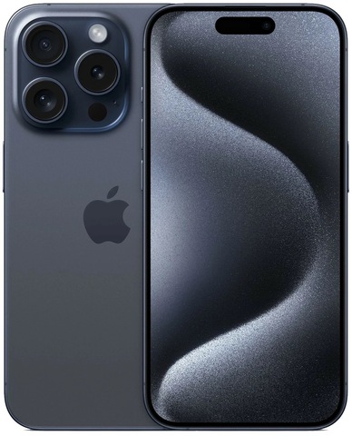 Смартфон Apple iPhone 15 Pro 1ТБ (nano-SIM и eSIM), Синий титан