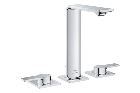 GROHE Allure 20188001 Смеситель для раковины на 3 отверстия, с донным клапаном, M-Size, хром