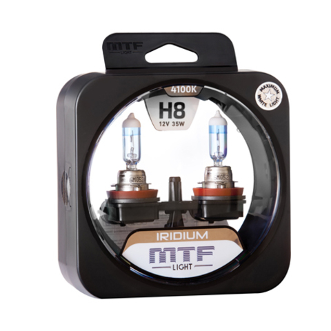 Галогенные автолампы MTF Light серия IRIDIUM H8, 12V, 35W