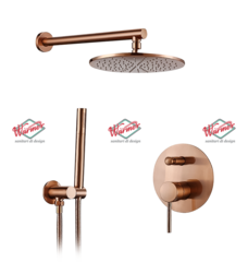 Душевой комплект Warmer Rose Gold Line 8D