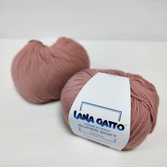 Lana Gatto, Super Soft, Меринос 100%, Нежно-розово-коралловый (14393), 50 г, 125 м