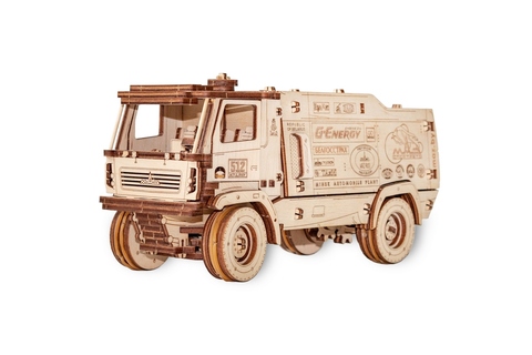 Сборная деревянная модель «Гоночный грузовик МАЗ-5309RR» 1:30 (EWA)