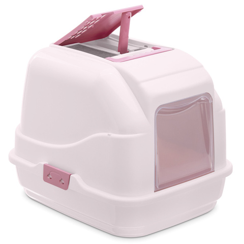 IMAC био-туалет для кошек EASY CAT 50х40х40h см (Розовый)