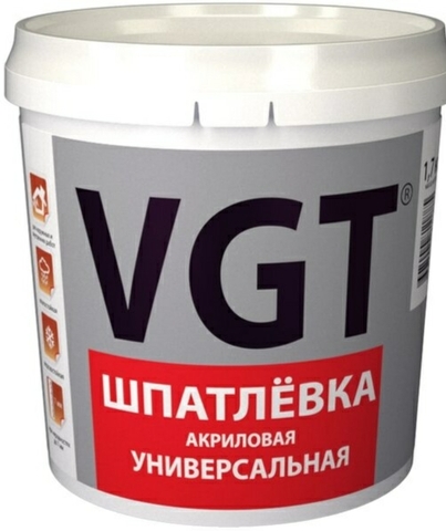 шпаклевка VGT вн/нар работ акрил 1,7кг