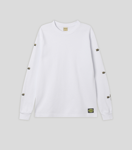 【FUCKING AWESOME】LILITH LONG SLEEVE THERMAL WHITE FUCKINGAWESOME / Lilith Long Sleeve Thermal (White , Black