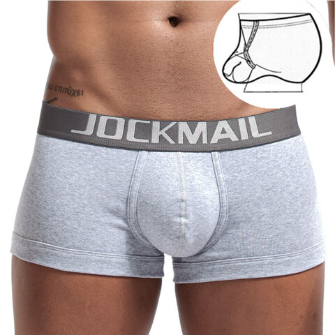 Мужские трусы хипсы серые JOCKMAIL JM6032-3