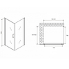Abber Sonnenstrand AG04080B-S85B Душевой уголок, 80x85x195