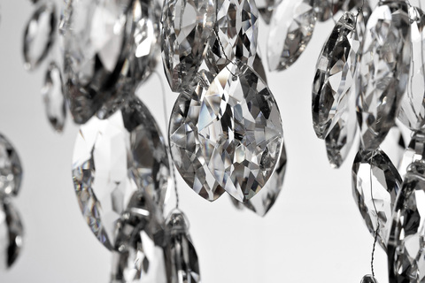 Люстра 120x45см Garda Decor Primavera подвесная хром для гостиной и спальни