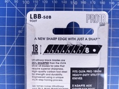 OLFA EXCEL BLACK, 18 х 100 х 0.5 мм, 50 шт, сегментированные лезвия (OL-LBB-50B)