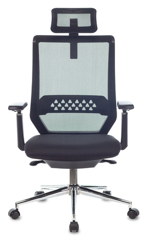 Кресло руководителя Бюрократ MC-612N-H черный TW-01 38-418 сетка/ткань с подголов. крестовина металл хром
