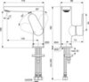 Однорукоятковый смеситель для умывальника без донного клапана Ideal Standard CERAFINE O BC555XG