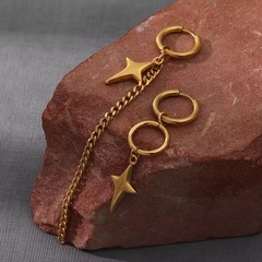 55181- Серьги асимметричные с подвесками