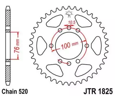 Звезда ведомая JTR1825 47