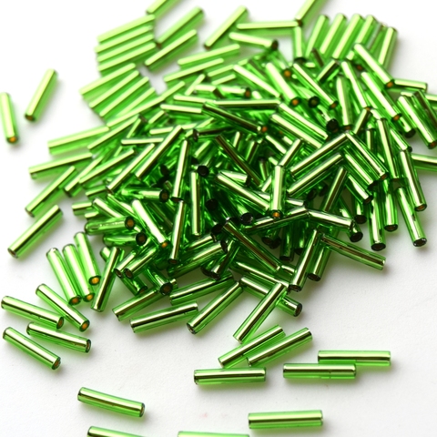 Стеклярус Тохо 9 мм 0027 зеленый