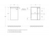 Cezares 82409 Стеклянная раковина левосторонняя Extra Bianco, 104x53