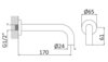 Cezares LEAF-SC-NOP LEAF-SC-NOP Излив для ванны, исполнение черный матовый