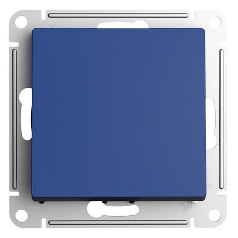 Выключатель одноклавишный, 2-полюсный 10А. Цвет Аквамарин. Schneider Electric AtlasDesign. ATN001121