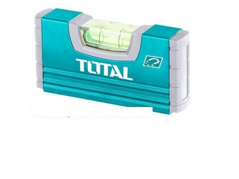 Уровень алюминиевый строительный 10см, магнитный Total