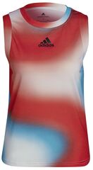 Топ теннисный Adidas Mel Match Tank W - white/vivid red/skyrus