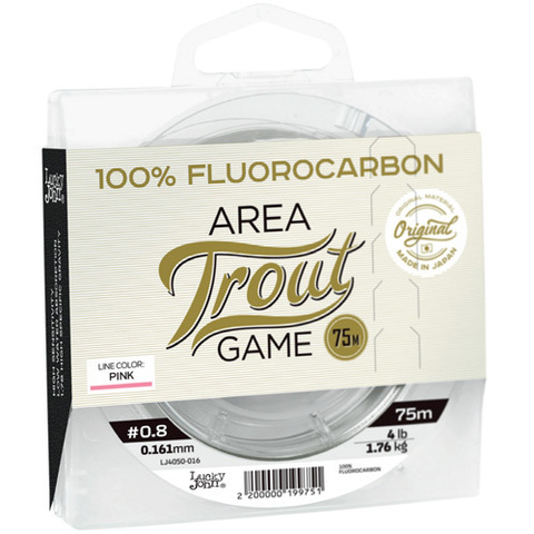 Леска LUCKY JOHN Area Trout Game Fluorocarbon Pink 75 м – 0,257 мм