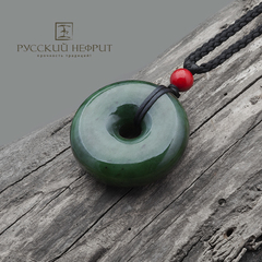 Диск Би. Темно-зелёный нефрит.