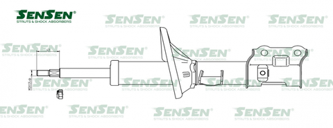 АМОРТИЗАТОР ПЕРЕДНИЙ ЛЕВЫЙ GETZ NARICHIN