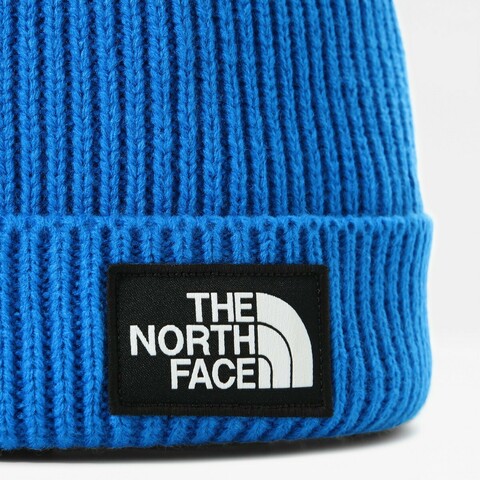 Картинка шапка The North Face Youth Logo Box Cuff Beanie Blue - 4