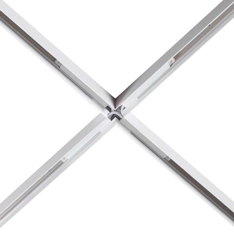 135127 SHINO NT21 033 белый Соединитель с токопроводом для шинопровода Х-образный IP20 48V FLUM