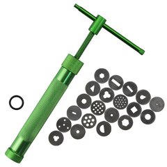 Экструдер металл для мастики, винтовой, 20 насадок