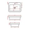 ArtCeram Fuori scala TFL034 05 00 Раковина, Artceram, FUORI SCALA, ширина, мм-605, глубина, мм-455, высота, мм-153, тип установки-встраиваемый/накладной/с консолью, отверстия для смесителя-1, без перелива, материал-керамика, цвет-белый матовый