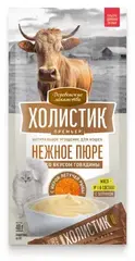 Деревенские лакомства для кошек Нежное пюре со вкусом говядины с икрой летучей рыбы 4х10г