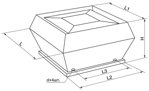 Shuft RMVD 450/670-4 VIM Вентилятор крышный