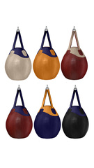 Боксерская груша EXCLUSIVE ONSERS Filippov 80см/55см/45-48кг, красный-бежевый