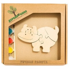 Развивающая игрушка"Бегемотик"с красками