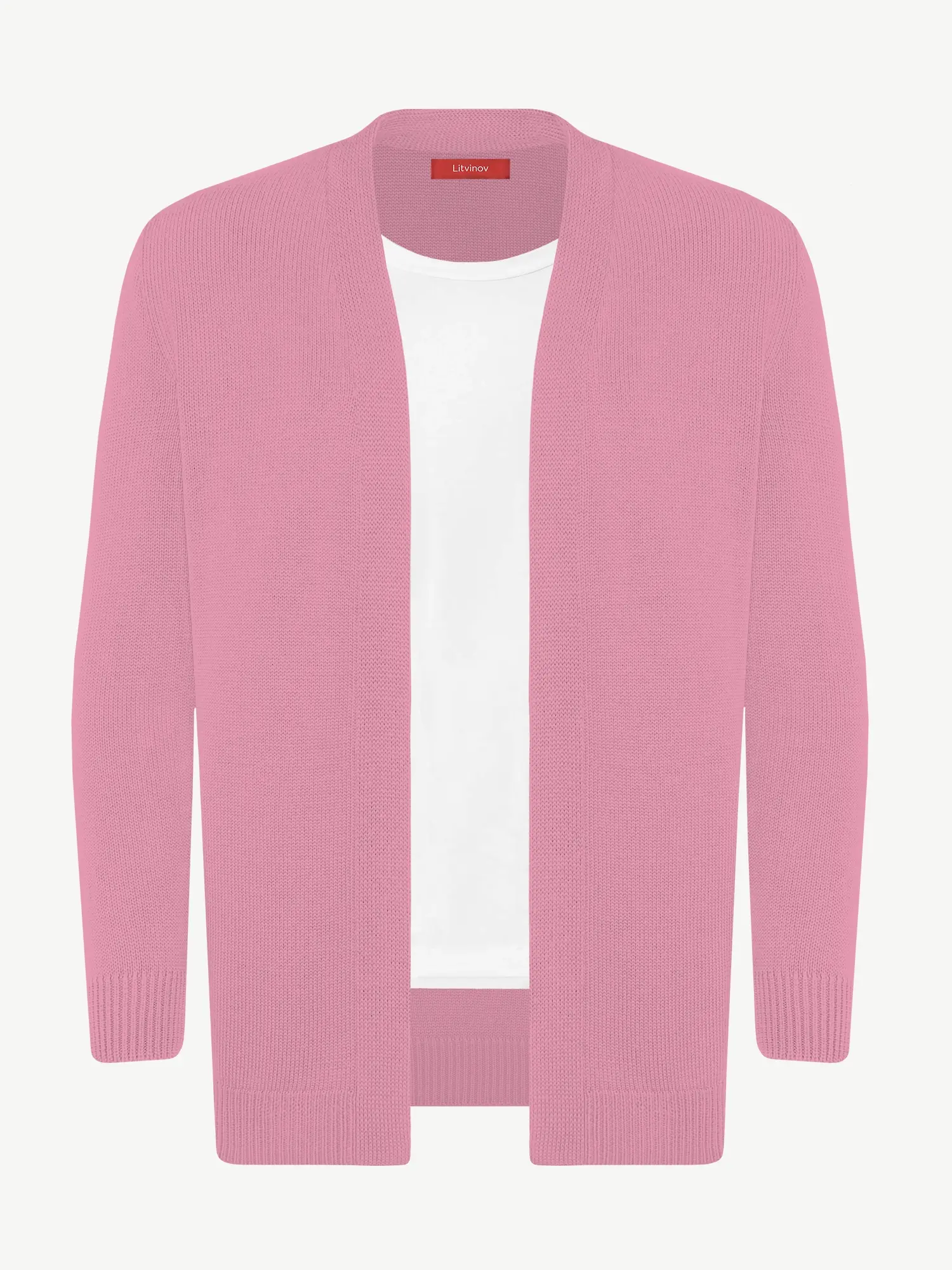 Кардиган с планкой из мягкой шерсти