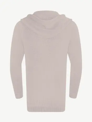 Кардиган с капюшоном из шелка