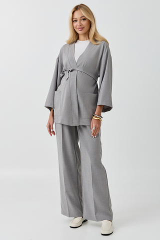 Костюм для беременных и кормящих  18424 серый