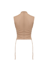 Топ с горлом TANZANIA Латте