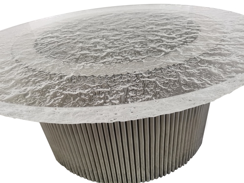 Стол журнальный Ist Casa Баухаус, 80х35см, серебро