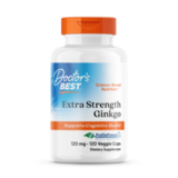 Усиленный гинкго 120 мг, Extra Strenght Ginkgo 120 mg, Doctor's Best, 120 вегетарианских капсул 1