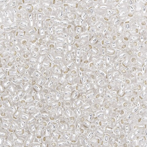 Японский бисер TOHO Round 11/0 (№21), с внутренним серебрением, прозрачный