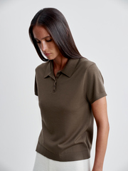 Джемпер-поло FILIPPA, гречишный